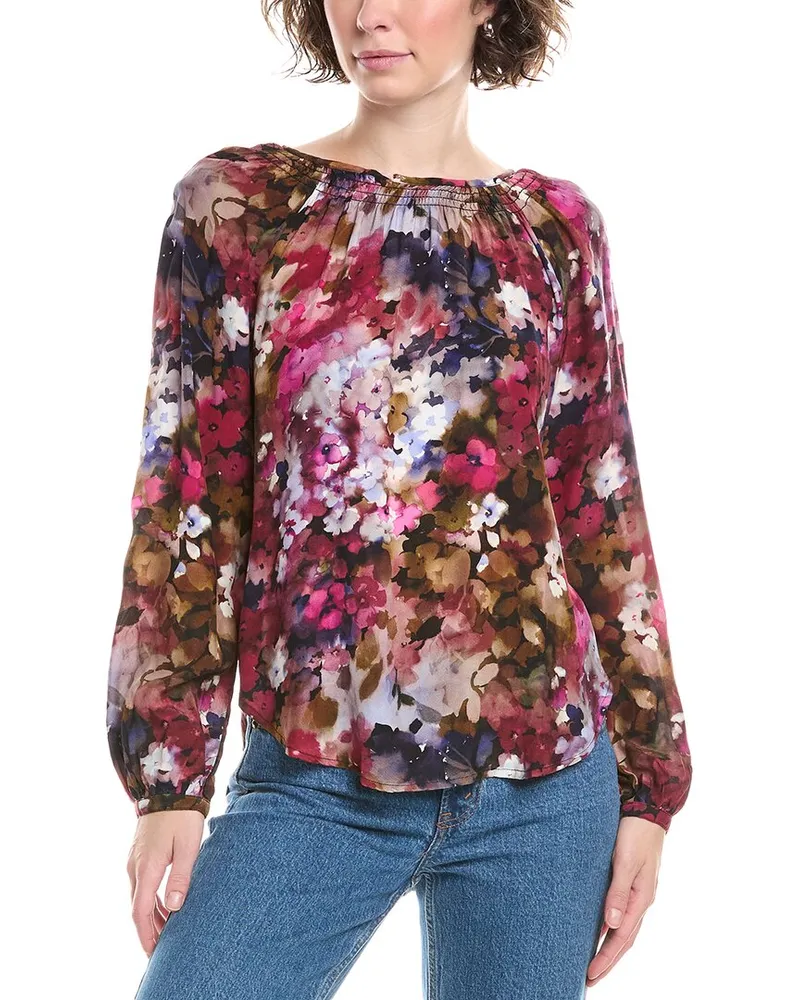 Bella Dahl Raglan Top Purple