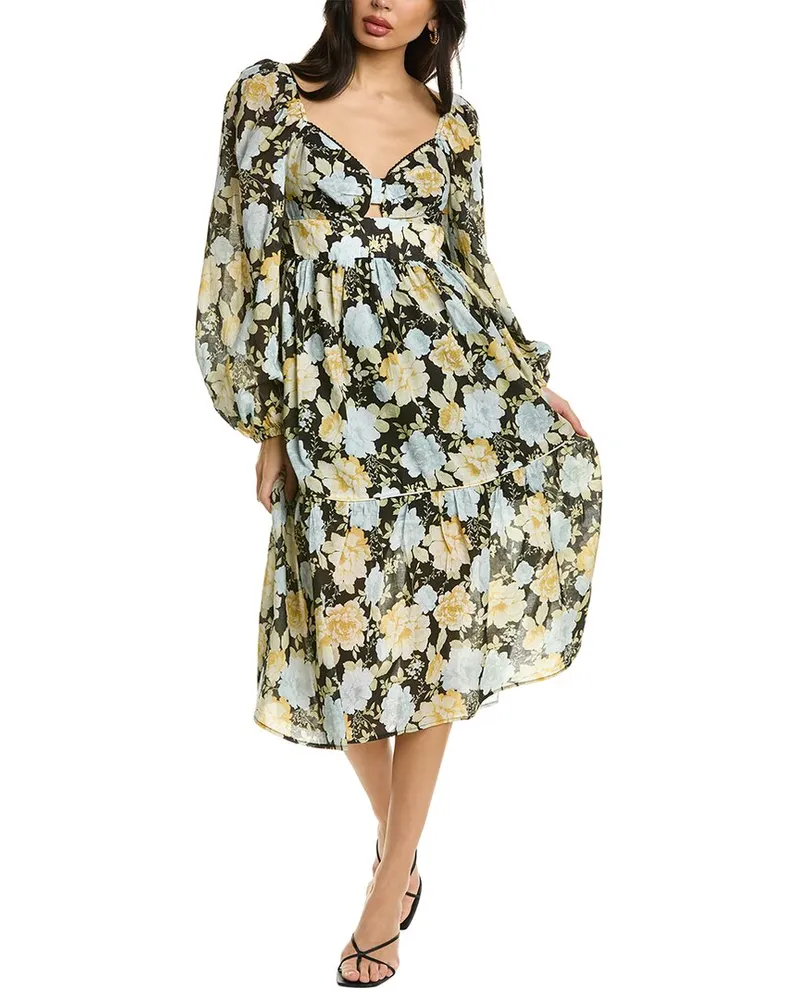 We Are Kindred Isabella Midi Dress Grey