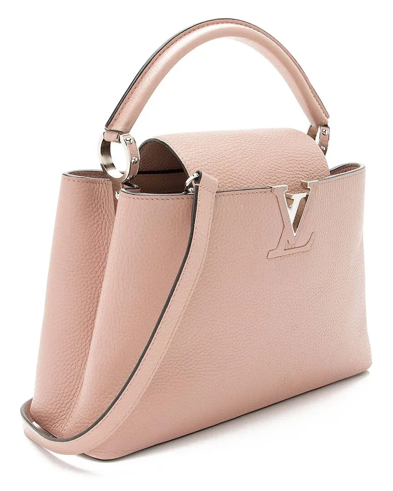 Louis Vuitton Pink Taurillon Capucines PM Bag (Authentic Pre-Loved Nocolor
