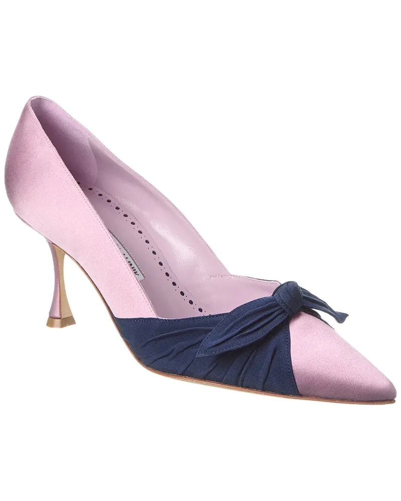 Manolo Blahnik Terka 70 Satin Pump Purple