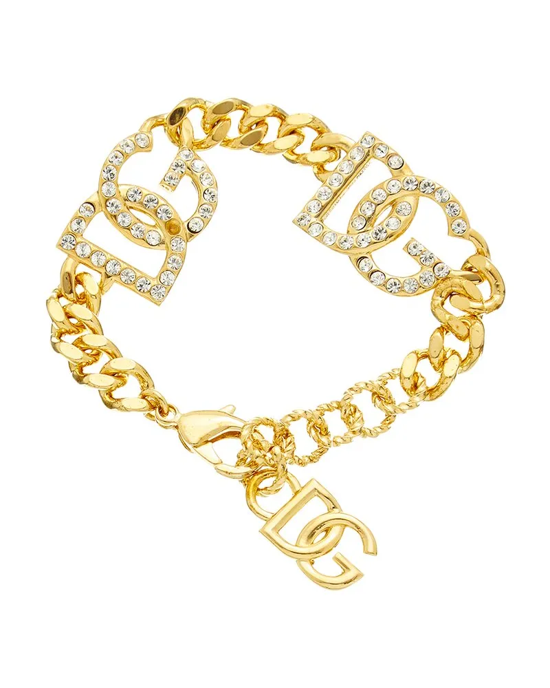 Dolce & Gabbana Crystal Link Chain Bracelet (Authentic Pre-Loved Nocolor