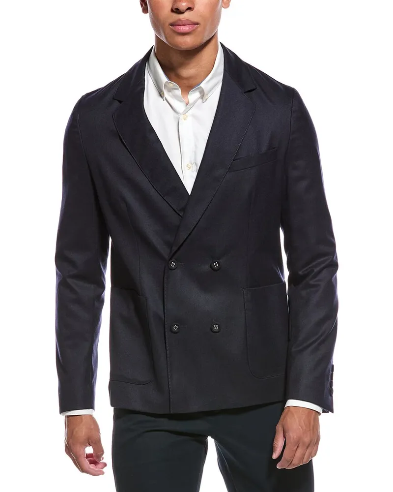Officine Generale Leon Wool Jacket Blue