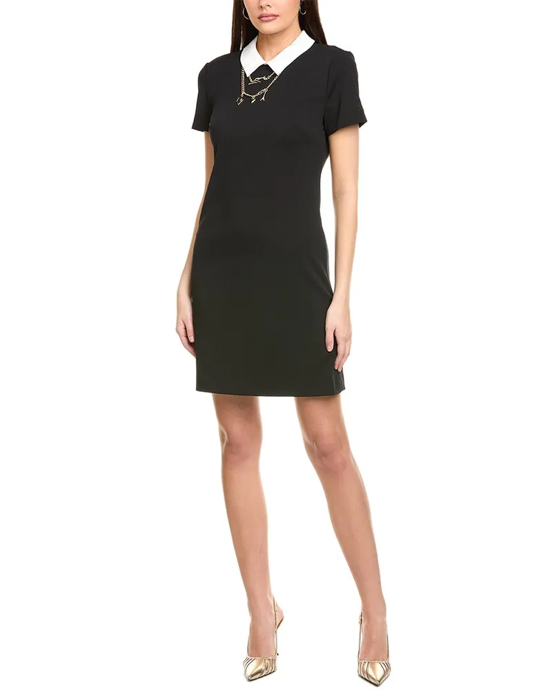 Karl Lagerfeld Polo Knit Mini Dress Black
