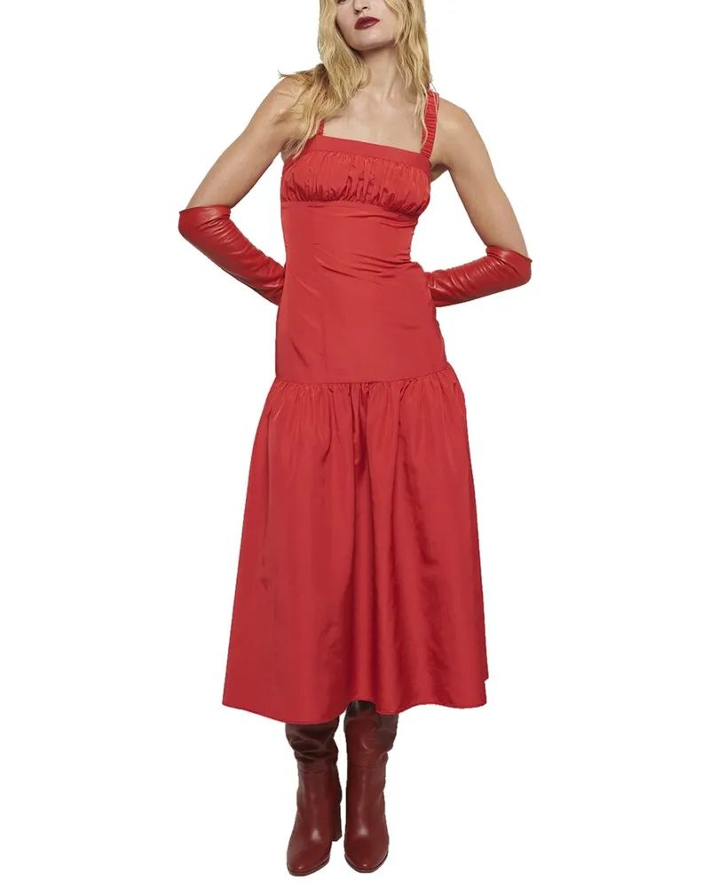 Derek Lam Selena Gathered Bust Dress Nocolor