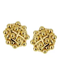 Chanel 18K Quilted Earrings (Authentic Pre-Owned 