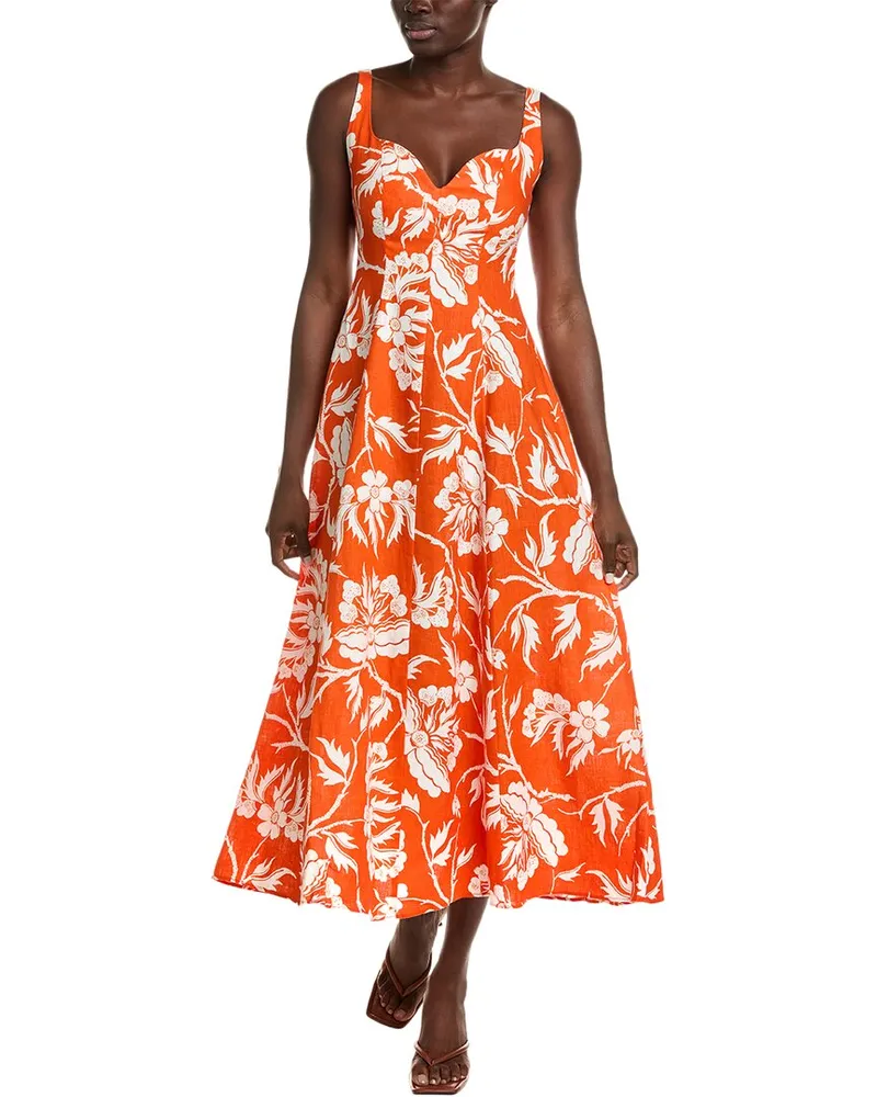 Mara Hoffman Midi Dress Orange