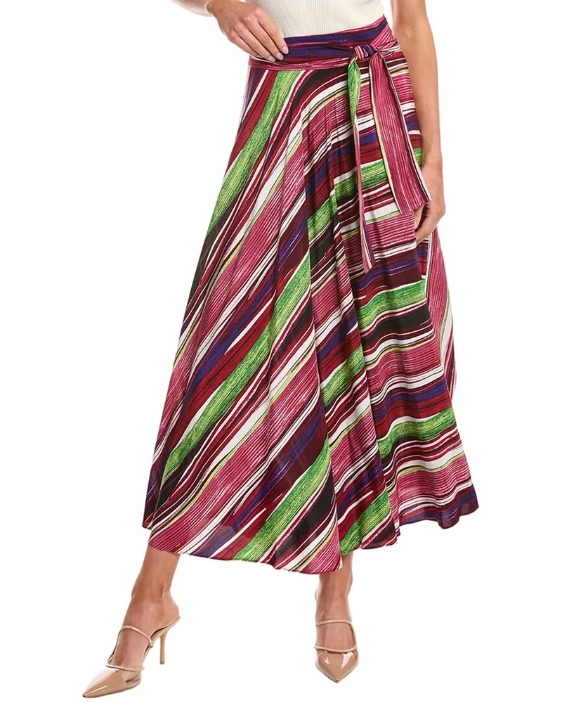 Diane von Furstenberg Rebekah Midi Skirt Pink