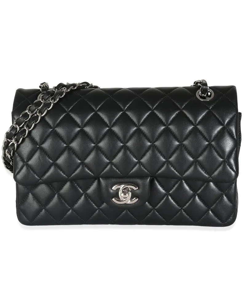 Chanel Black Quilted Leather Medium Classic Double Flap Bag (Authentic Pre-  Loved Nocolor