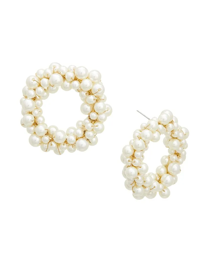 Carolina Herrera New York CZ Cluster Donut Earrings Nocolor