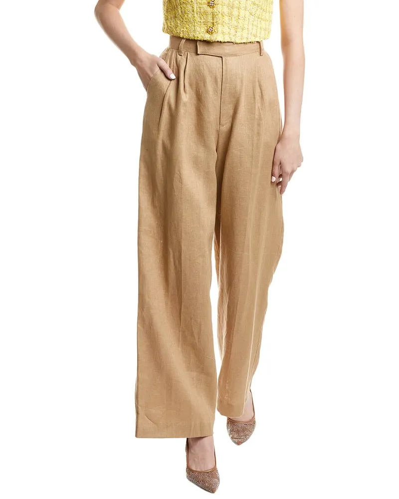 ASTR the Label Milani Linen Pant Brown