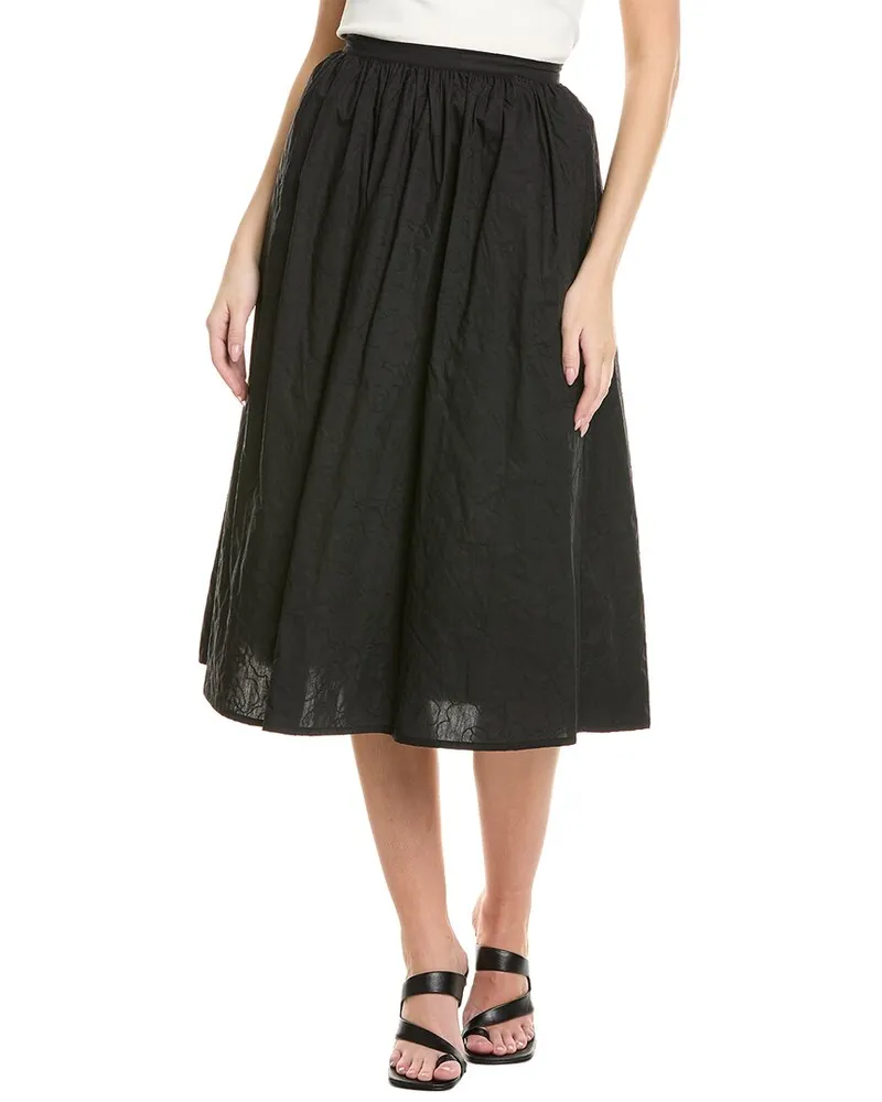Marimekko Meimi Mini Unikko Midi Skirt Black