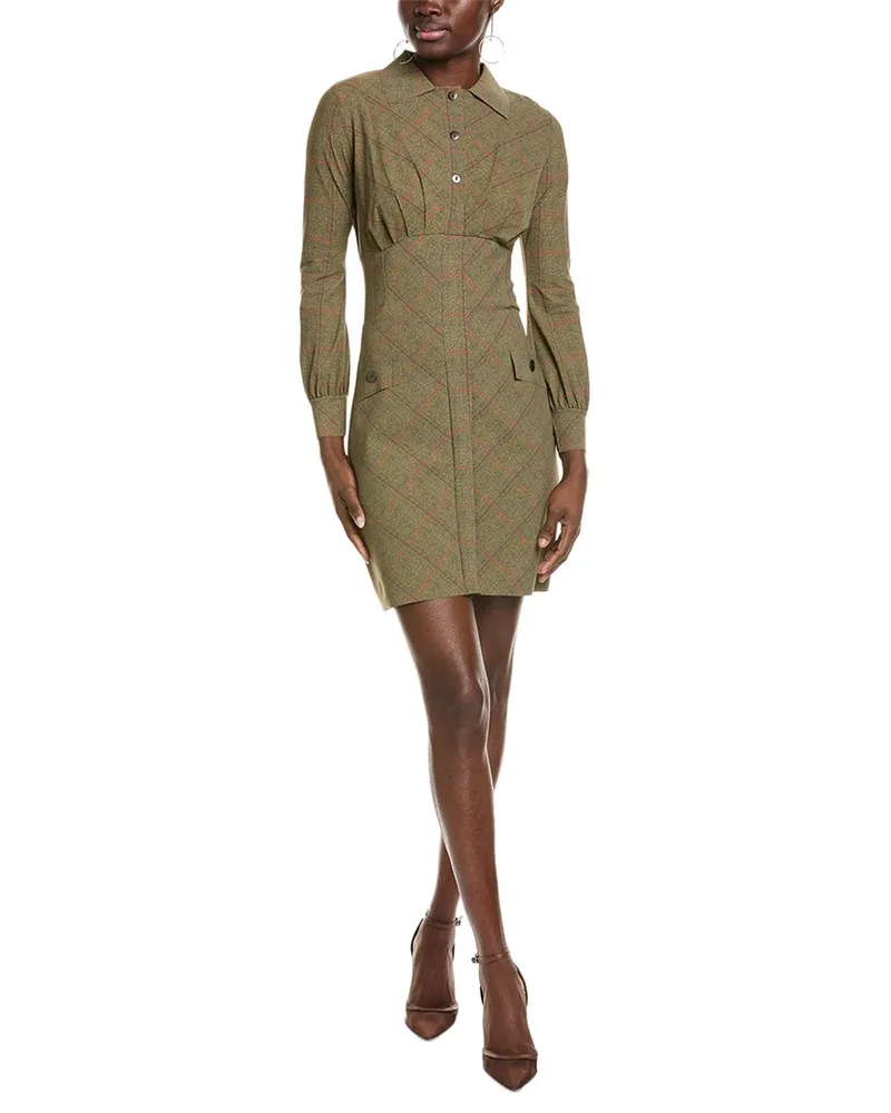 Chiara Boni Dolby Sheath Dress Green