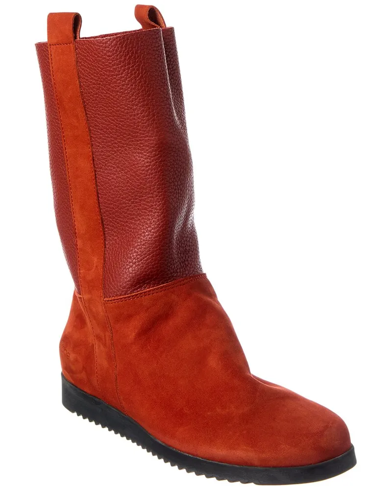 Arche Baokow Leather Boot Red