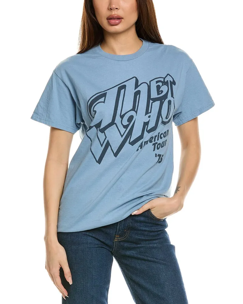 Junkfood The Who American Tour 75 T-Shirt Blue