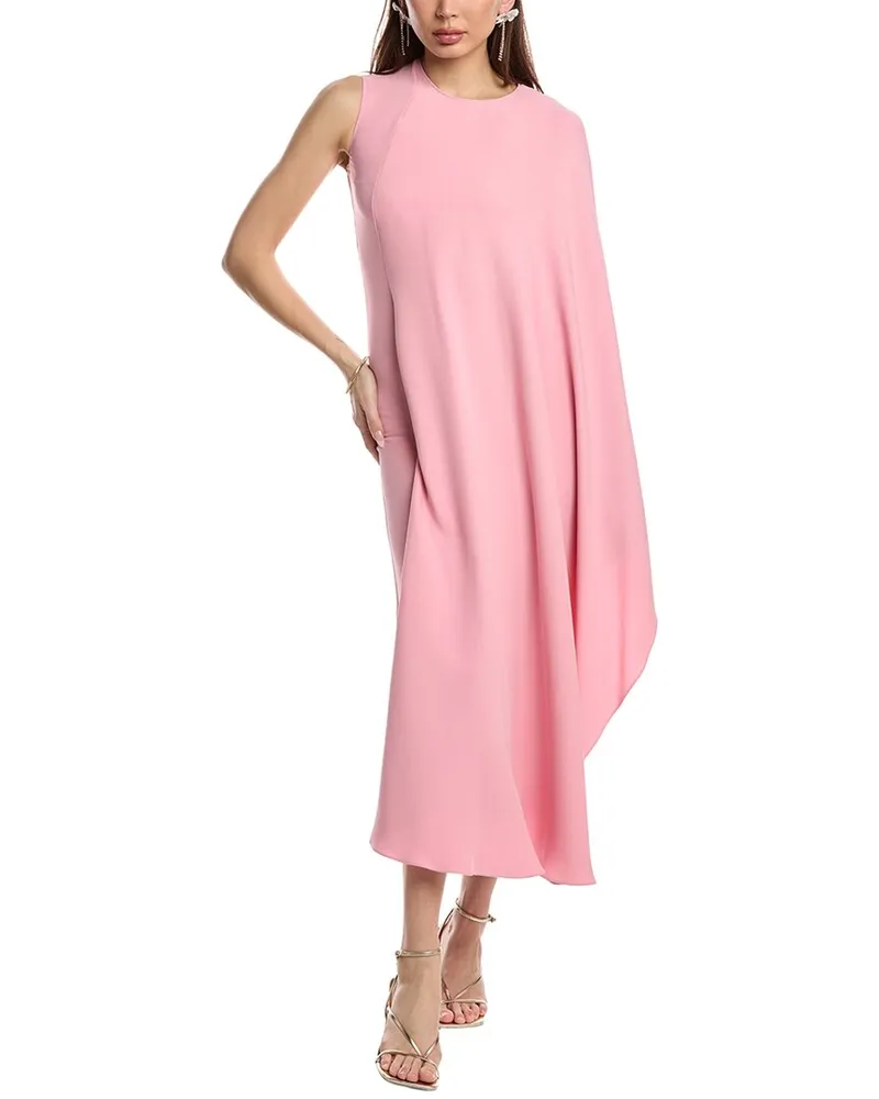 Valentino Garavani Silk Midi Dress Pink