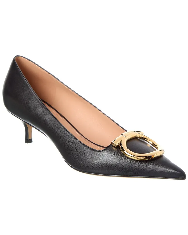 Ferragamo Lara Leather Pump Black