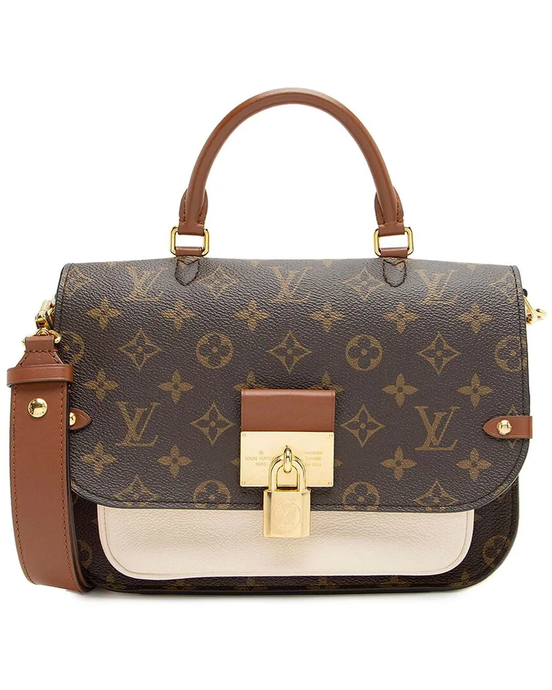 Louis Vuitton Brown Monogram Canvas Vaugirard Top Handle (Authentic Pre-Loved Nocolor