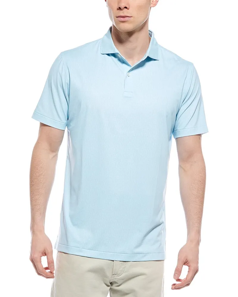 Peter Millar Keys Performance Jersey Polo Shirt Blue