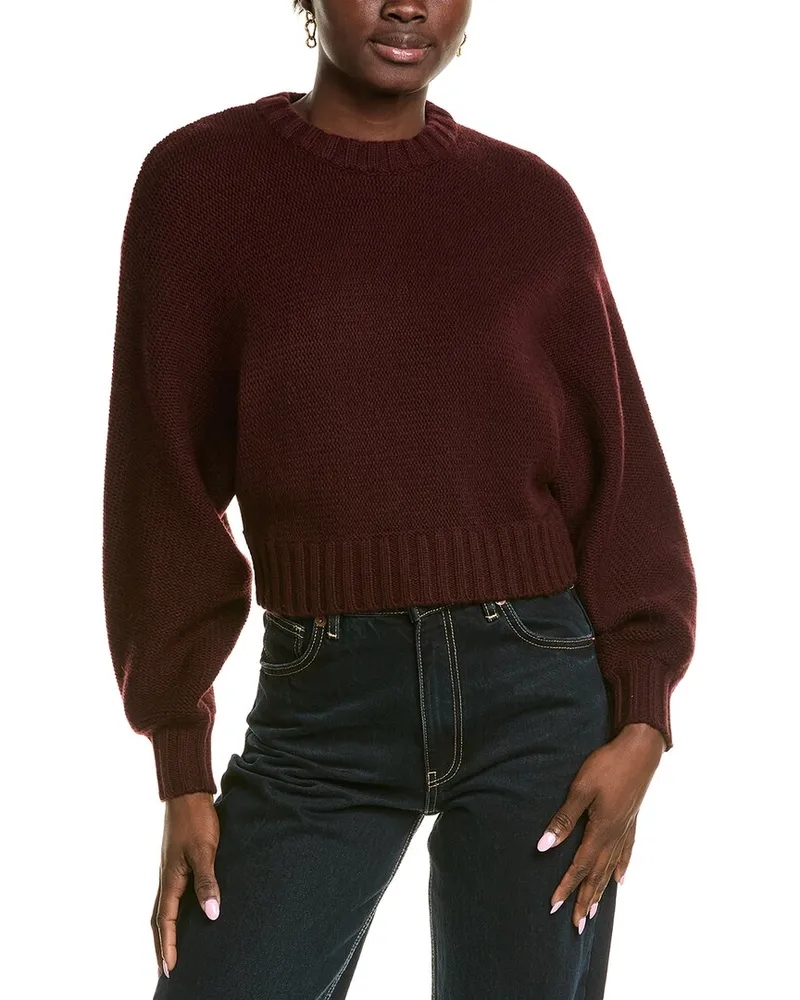 Frame Denim Dolman Wool & Cashmere-Blend Sweater Red