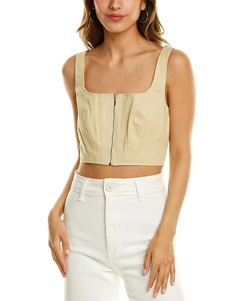 NICHOLAS Darby Crop Top Brown