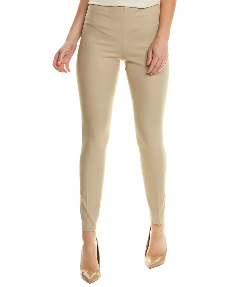 Elie Tahari Juliette Wool-Blend Pant Brown