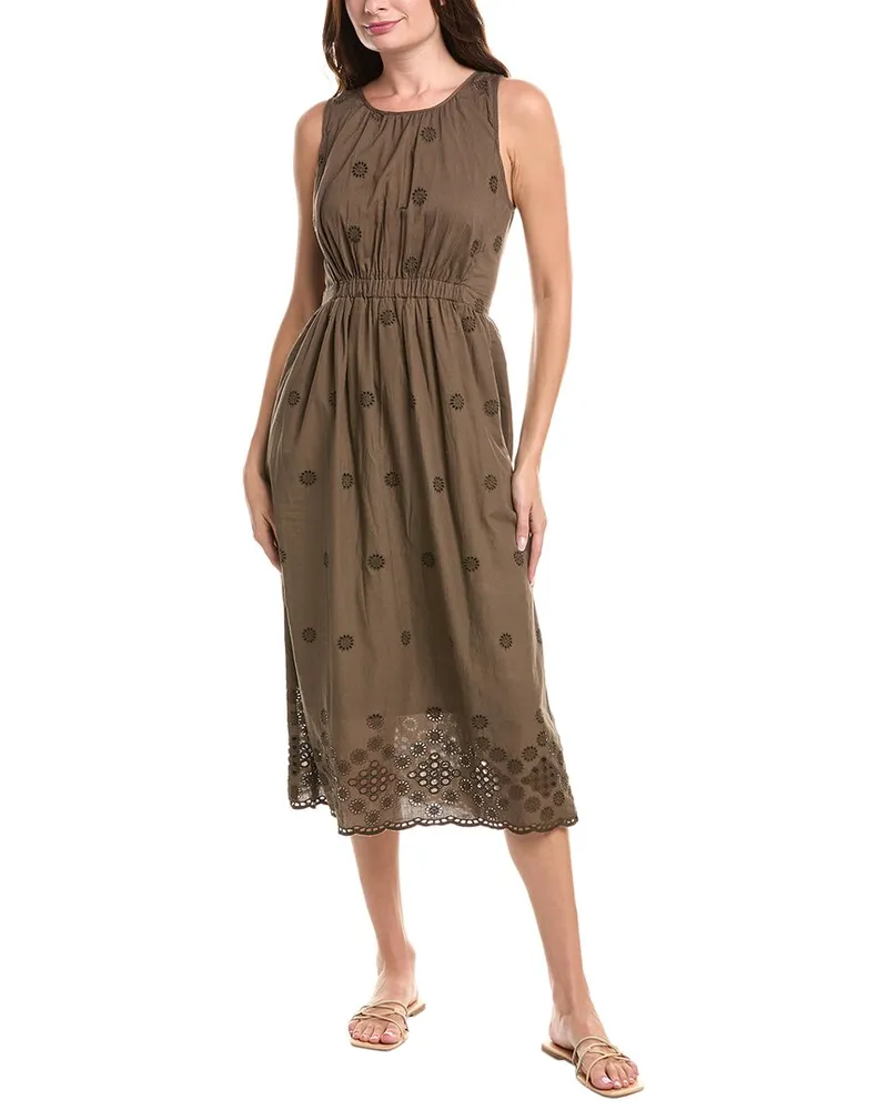 Michael Stars Faith Midi Dress Green