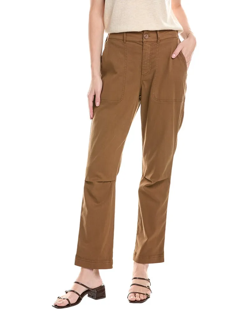 Bella Dahl Darted Knee Utility Pant Brown