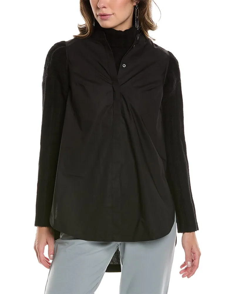 AllSaints Claude Wool & Yak-Blend Sweater Black