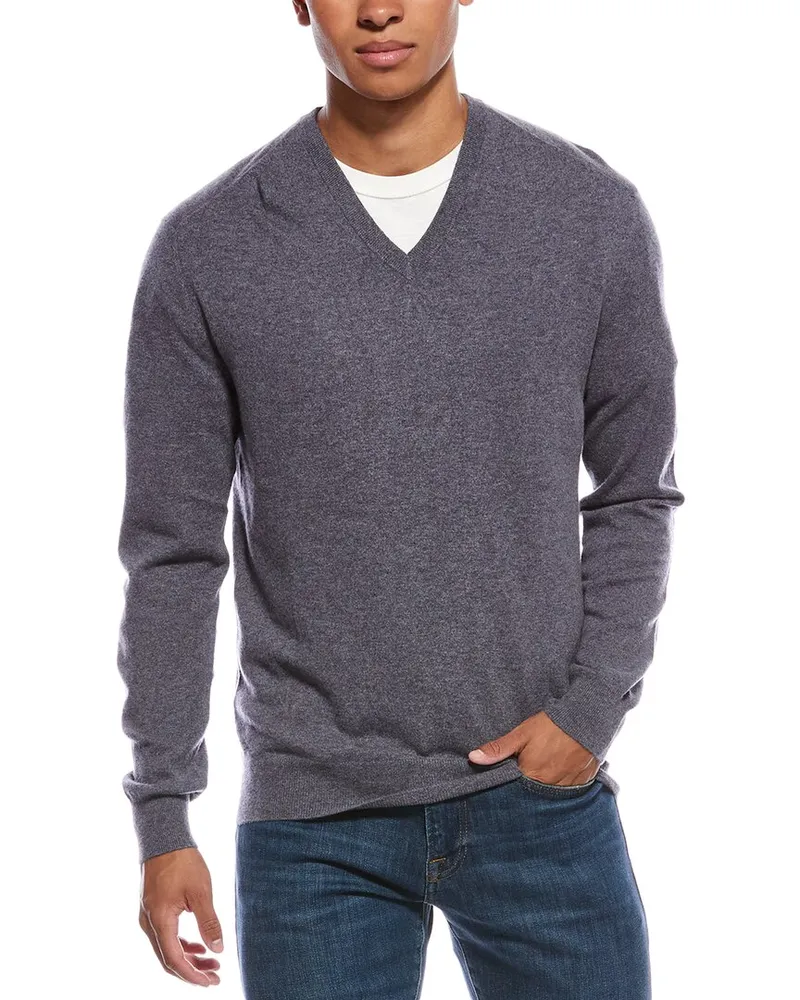N.Peal Baby Cashmere V-Neck Sweater Nocolor