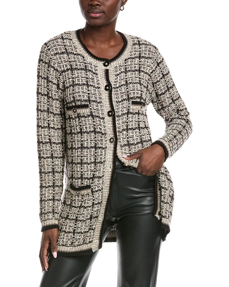 Autumn Cashmere Cotton by  Texture Stitch Long Jacket Black