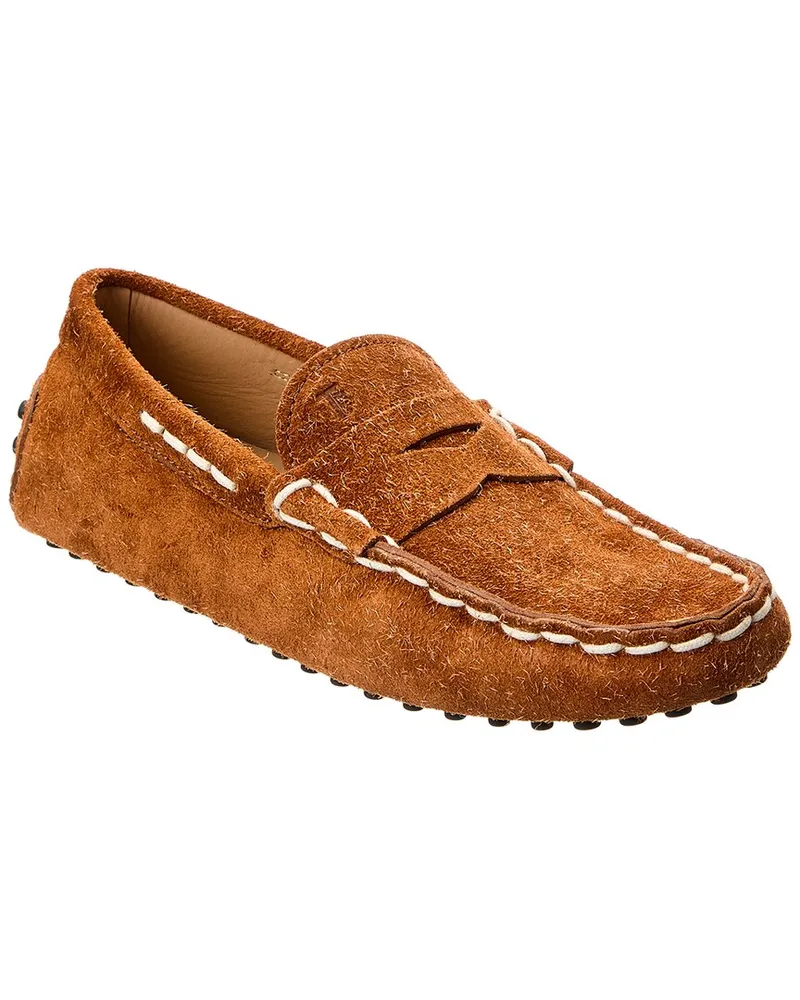 TOD'S TOD’s Gommino Suede Loafer Brown