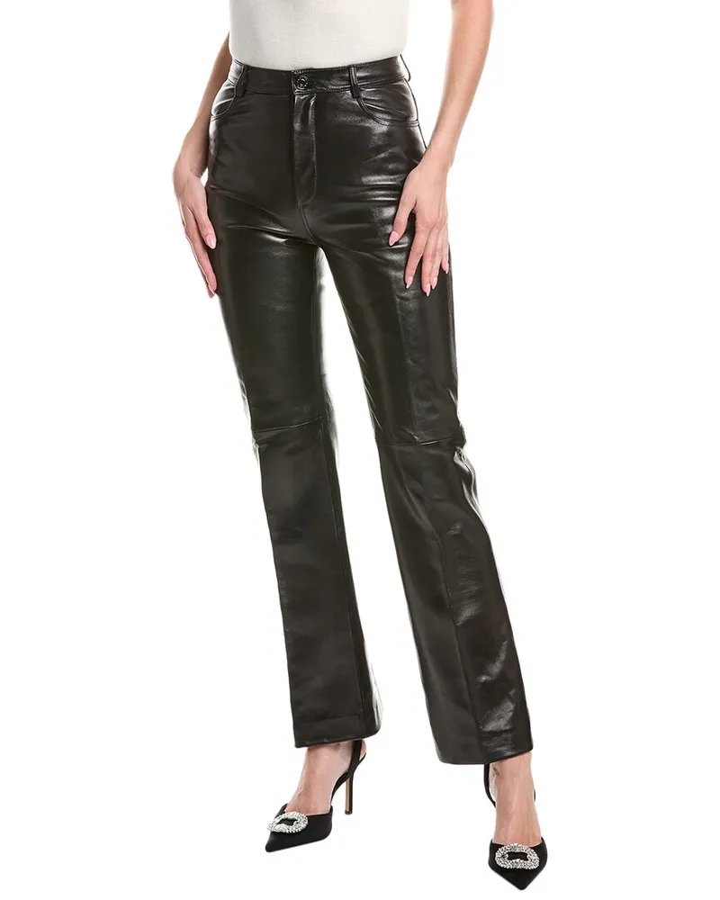 Sandro Leather Pant Black