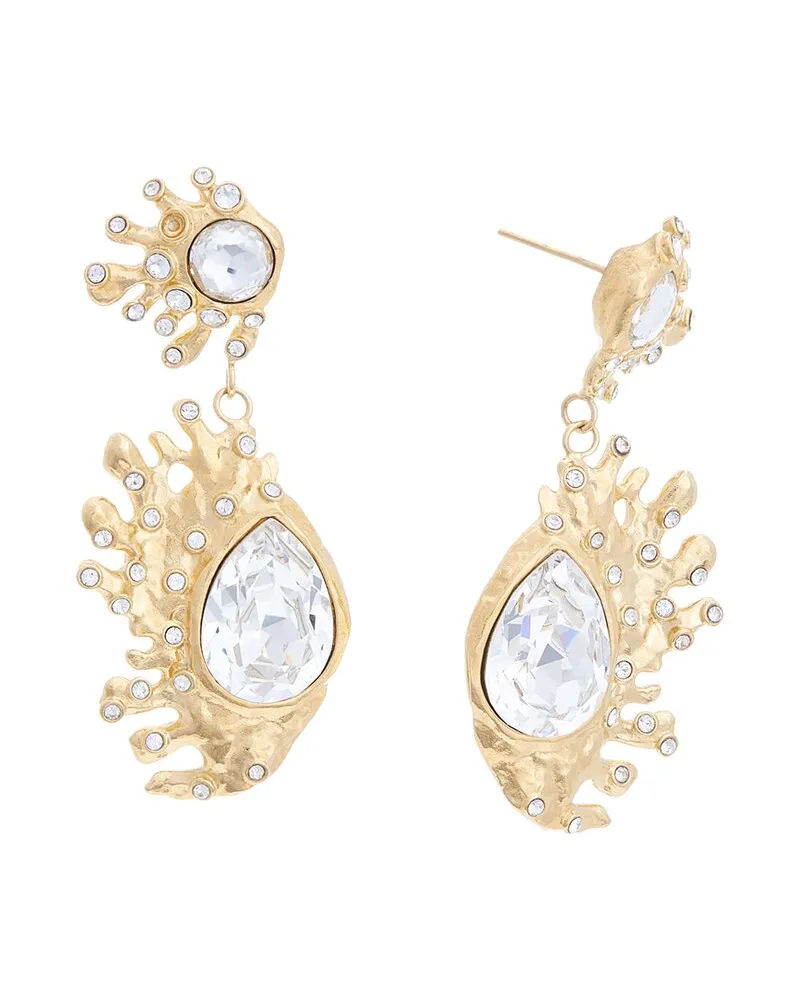 Oscar de la Renta 14K Cactus Earrings