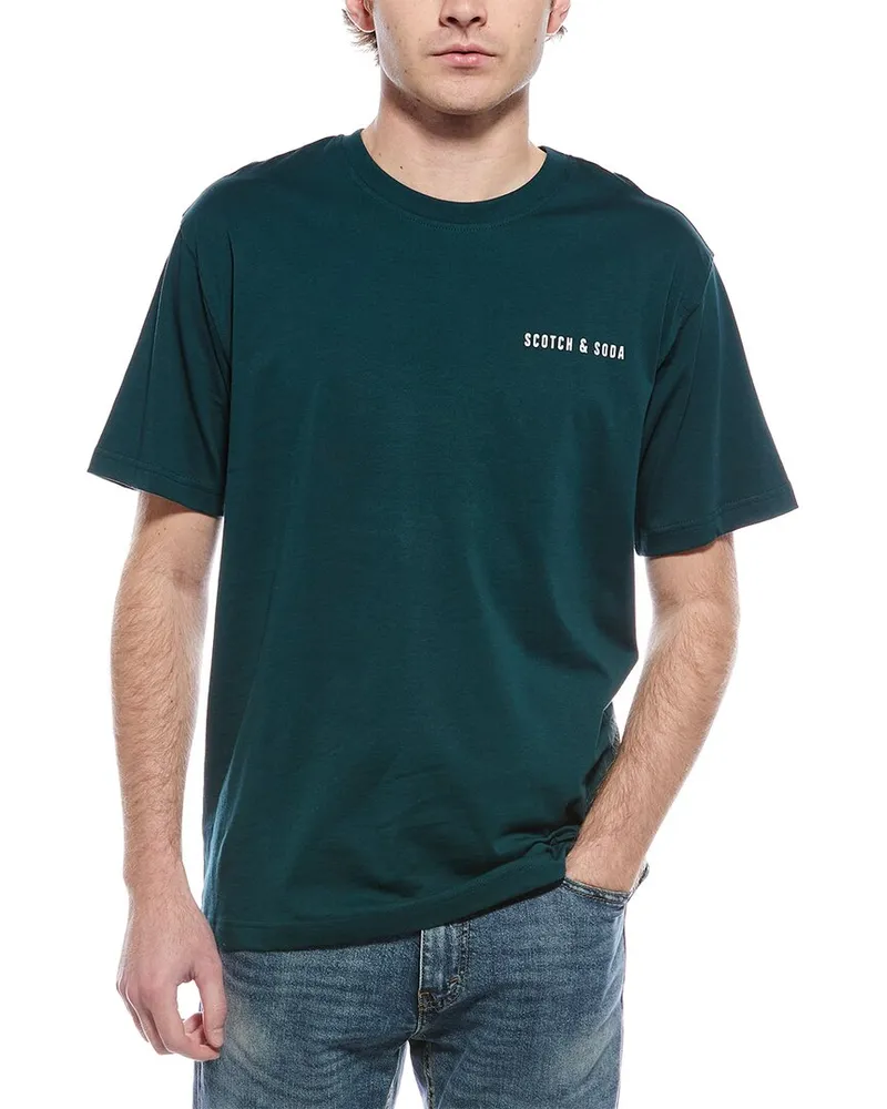 Scotch&Soda Graphic T-Shirt Green