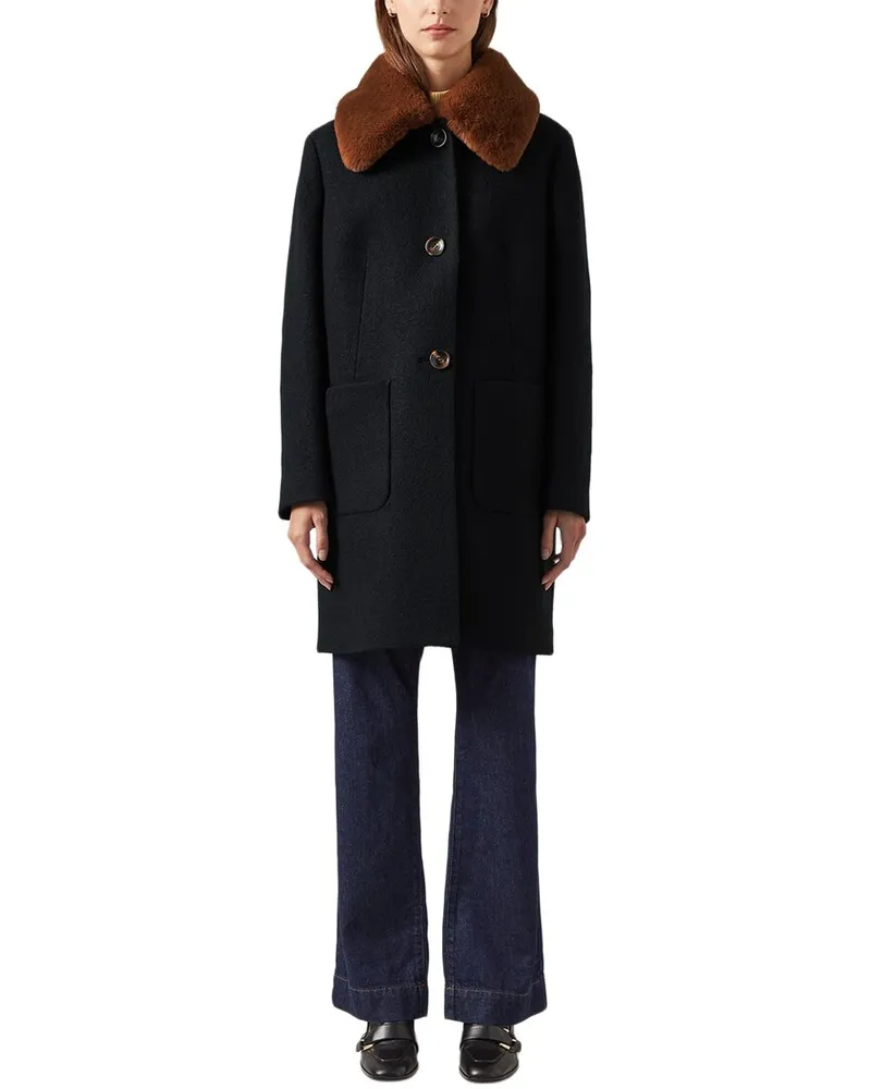 L.K.Bennett  Aster Wool Coat Black