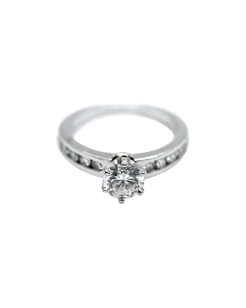 Tiffany & Co. Platinum Diamond Engagement Ring (Authentic Pre-Loved Nocolor