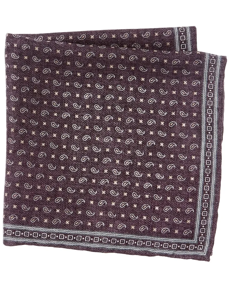 Brunello Cucinelli Silk Pocket Square Nocolor