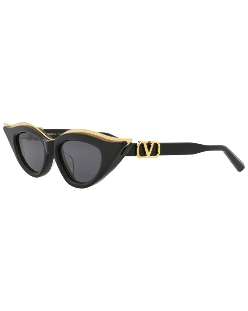 Valentino Garavani Women's VLS-114A49 49mm Sunglasses Black