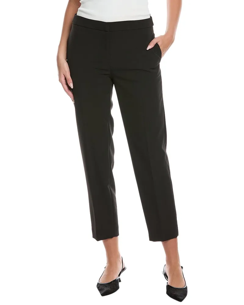 Anne Klein Straight Ankle Lux Trouser Black