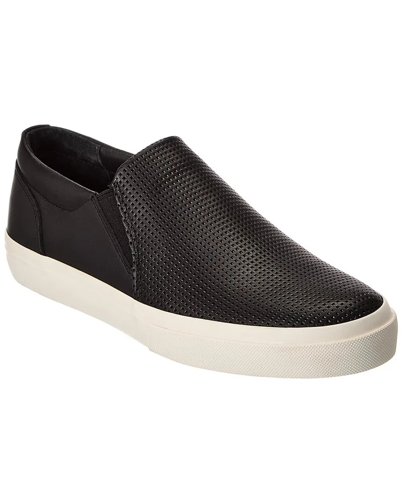 Vince Fletcher Leather Slip-On Sneaker Black