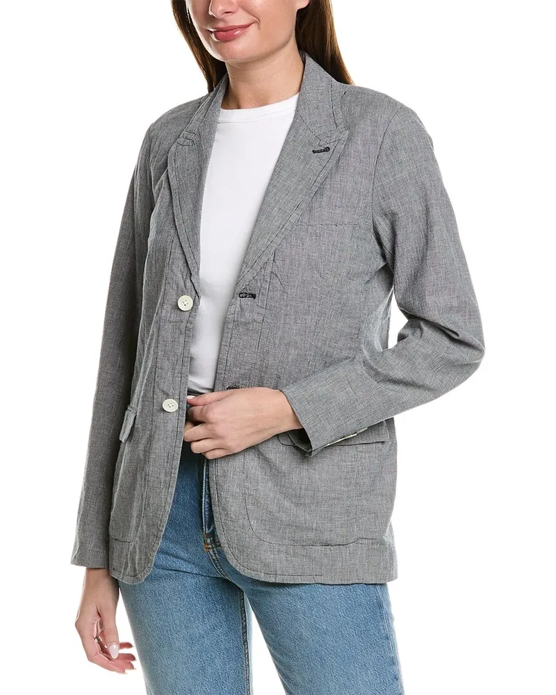 Alex Mill Boy Linen-Blend Blazer Black