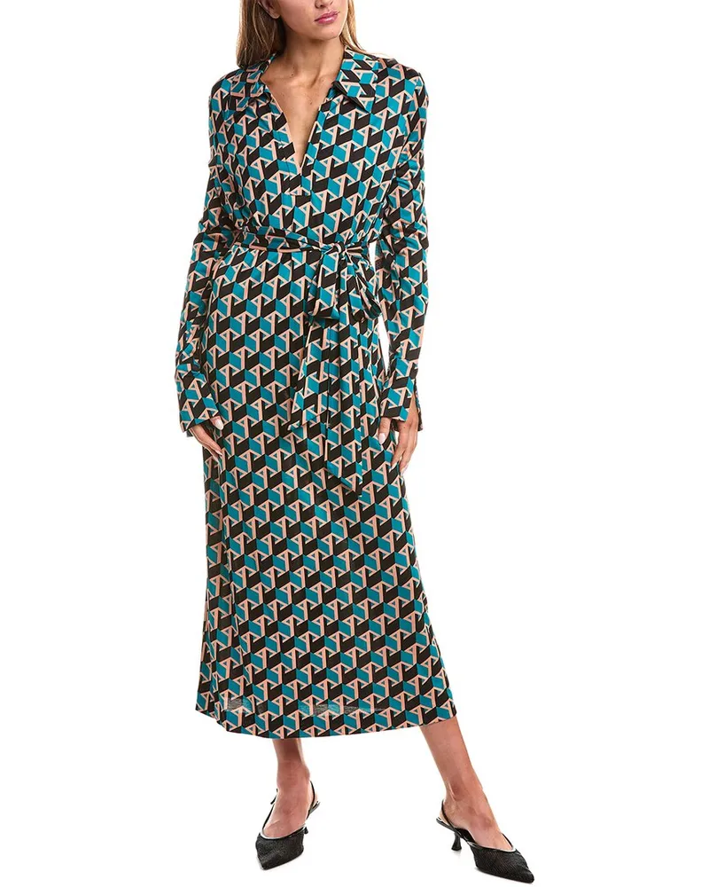 Diane von Furstenberg Bianco Maxi Dress Green