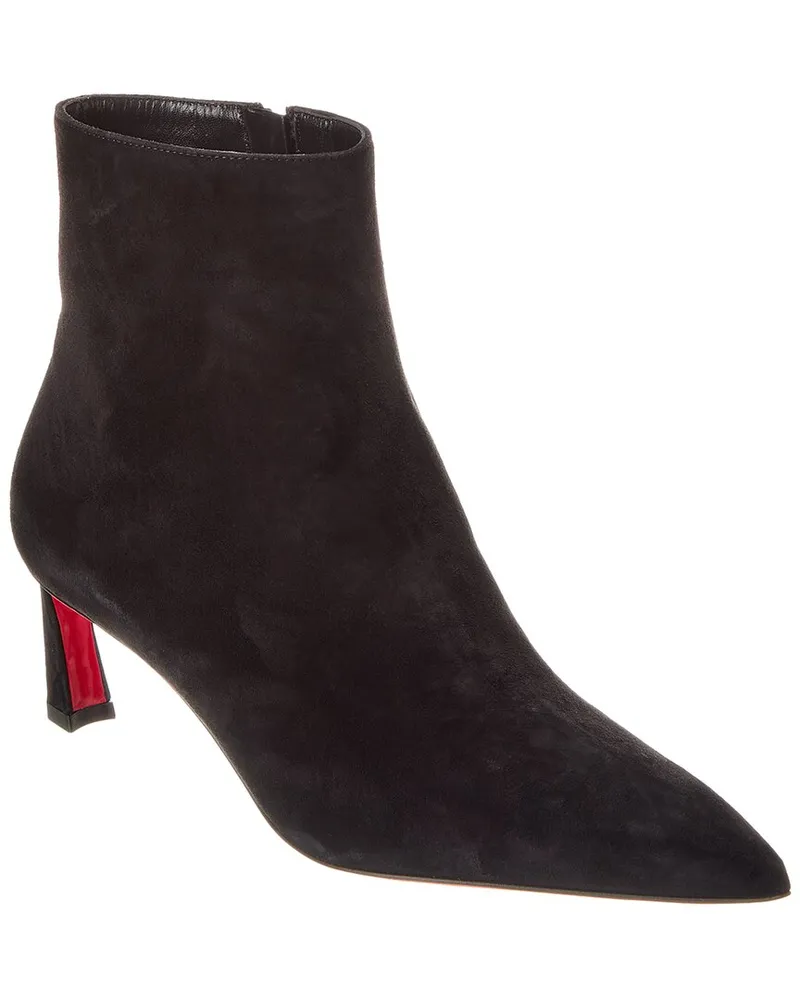 Christian Louboutin Condora 85 Suede Bootie Black