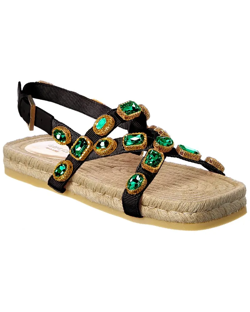 Gucci Leather-Trim Sandal Black