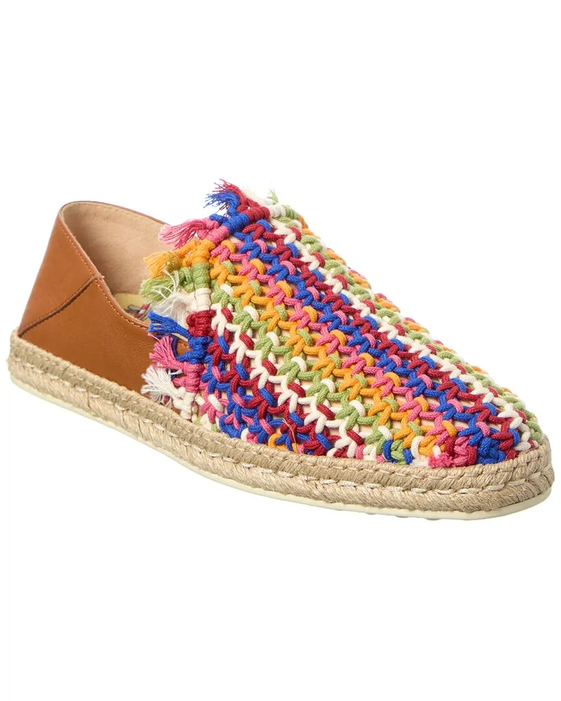 TOD'S TOD’s Gomma Leather Espadrille Brown