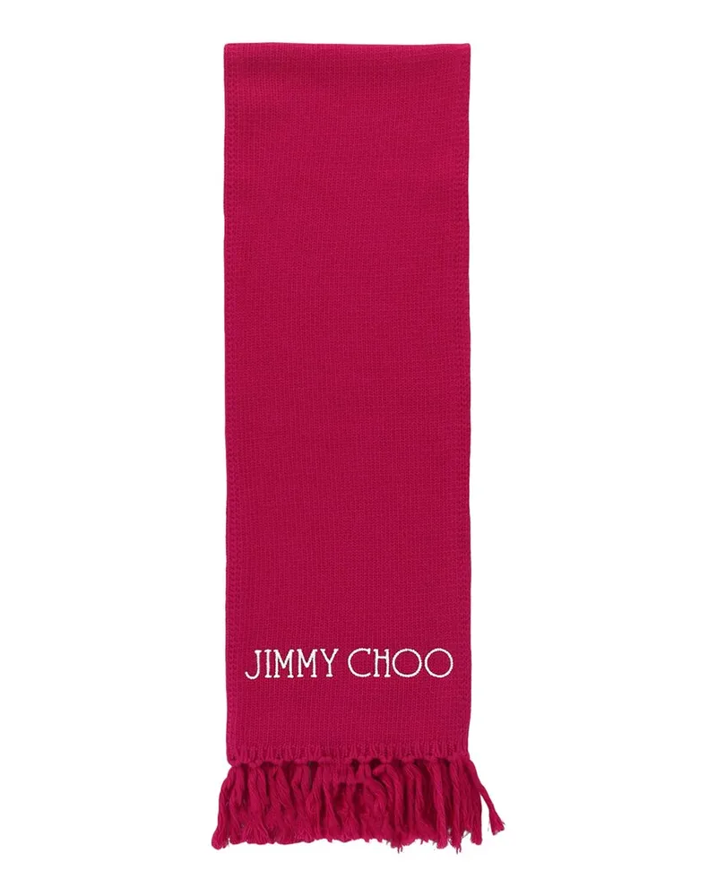 Jimmy Choo Wool Scarf Pink