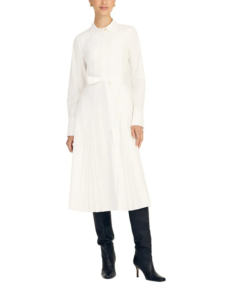 Derek Lam Annette Pleated Shirt Nocolor