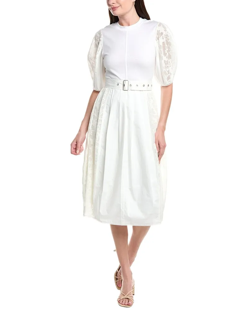 3.1 phillip lim Bonded Midi Dress White