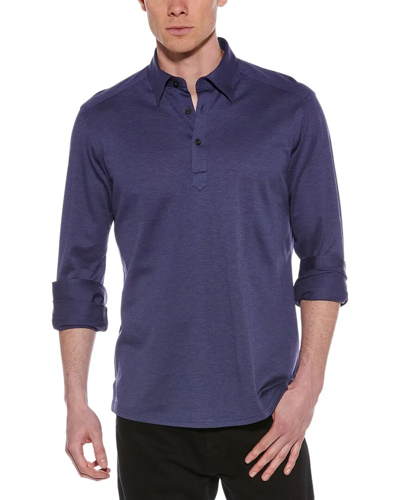 Eton Contemporary Fit Polo Shirt Blue