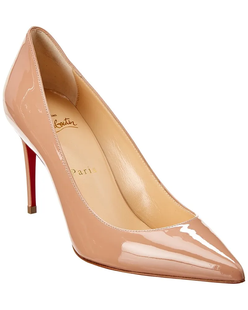 Christian Louboutin So Kate 85 Patent Pump Brown